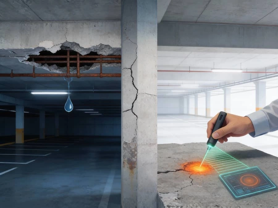 La structure cachée : Pourquoi votre stationnement intérieur souterrain exige des inspections proactives
